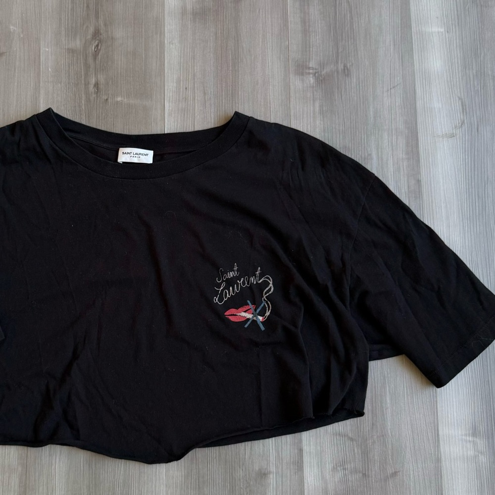Saint Laurent tee cropped